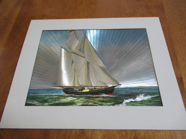 FS:  Vintage Art Print  Sailing Boat On The Sea in Arts & Collectibles in City of Halifax