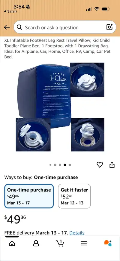 First Class Kid travel pillow, View more