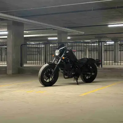 2017 honda rebel 300. Just changed the oil at 13600km. Runs and rides great would recommend getting...