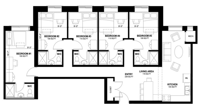 Large Room for Spring Sublet Waterloo (May- August)!! in Room Rentals & Roommates in Kitchener / Waterloo - Image 13