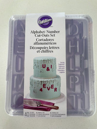 Wilton Alphabet and Numbers Cut-out Set- New/Sealed
