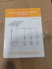 SOLAR AUTOMATIC WATERING SYSTEM. SOLAR PLANT WATERING SYSTEM 