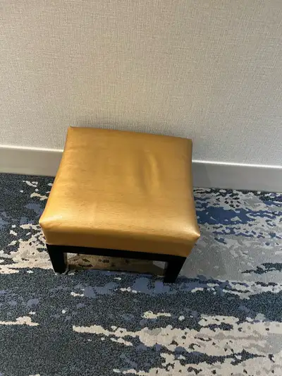 Gold Footstool, View more