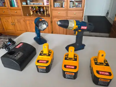 RYOBI CORDLESS DRILL KIT, View more