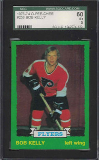 BOB "HOUND DOG" KELLY ... 1973-74 O-Pee-Chee ... SGC Excellent 5