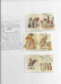 Ernest Nister 3 miniature books pigs and stuff
