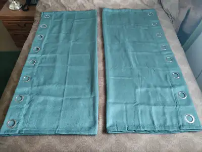 New Gouchee Design B2C 2 Panels Curtains for sale. Size: 96" X 54"/panel Color: light green Paid ove...
