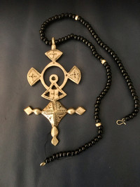 Tuareg Silver Cross Necklace (African)