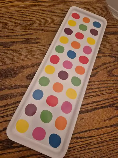 Vintage IKEA Multicolor Polka Dot Serving Tray, View more