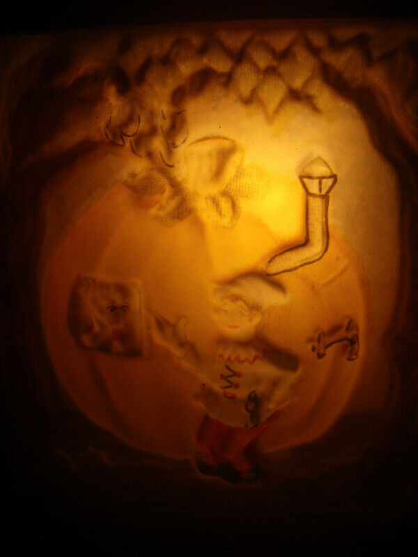 For Halloween collectors; antique Halloween lightbox pumpkin dans Art et objets de collection  à Trois-Rivières - Image 2