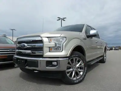 Selling my white gold Ford F150 Lariat, a robust pickup truck known for its blend of comfort and cap...