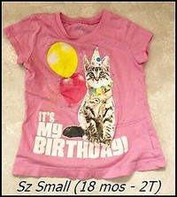 Birthday T Shirt Sz Small $5