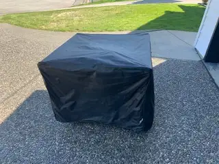 Selling outdoor fireplace. Only used 3 times. Includes rocks and cover. Kept under a covered deck. L...