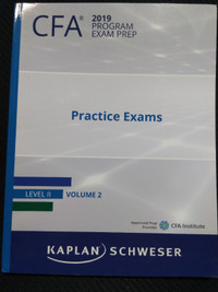 CFA 2019 Program Exam Prep Practice Exams Level 2 Volume 2