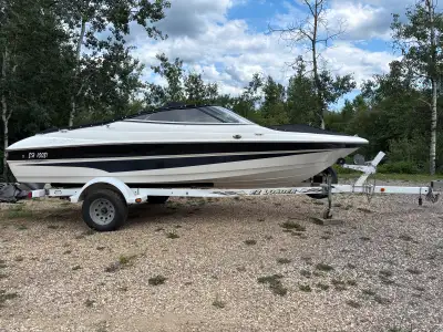 Great little boat. 2nd owner. First owner had it to tow the grand kids around. Seats are original an...