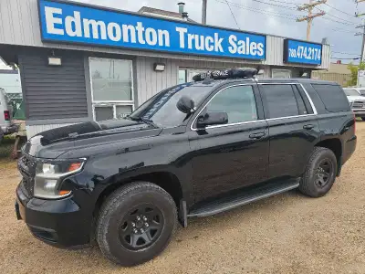 2018 CHEVROLET TAHOE FACTORY POLICE EDITION 4X4, 5.3L VORTEC V8, AUTOMATIC, ROOF LIGHTS AND CENTER C...
