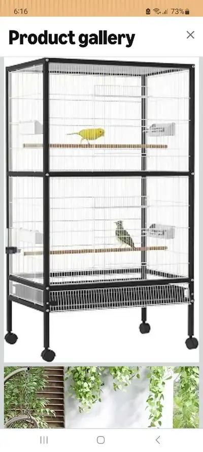 bird cage with free 17 finches, View more