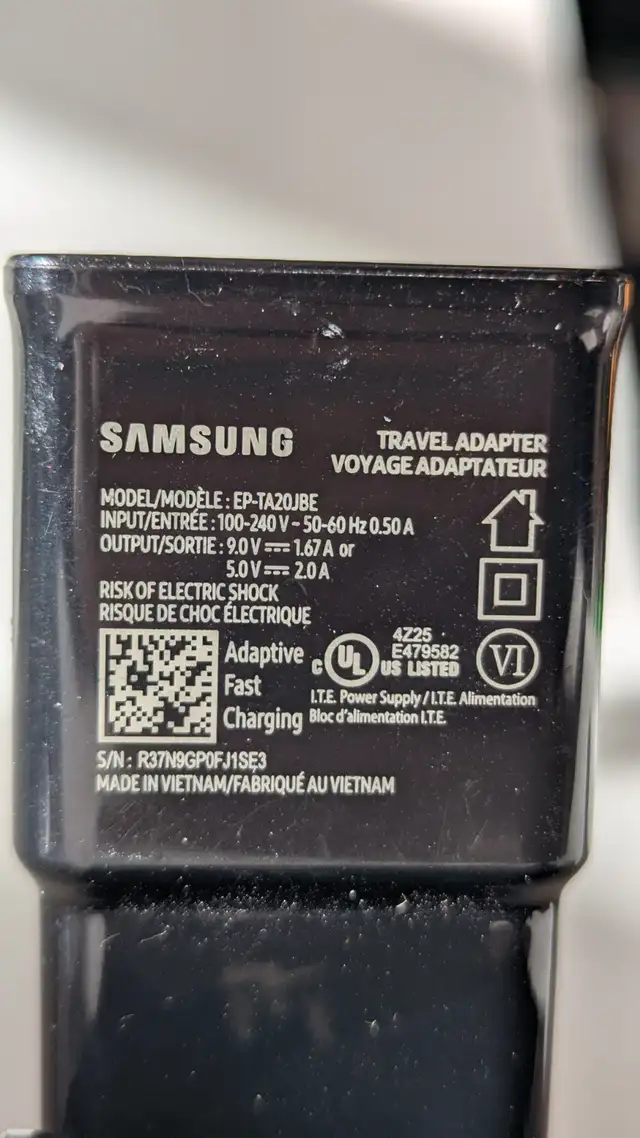 Xiaomi 5V-2A \ Samsung 9V-1.67A USB-A Quick Charge Phone Charger in Cell Phone Accessories in City of Toronto - Image 5
