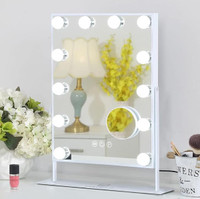 FENCHILIN Lighted Hollywood Makeup Vanity Mirror w Dimming LEDS