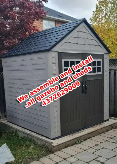 Assembly and installation of all shed gazebo, View more