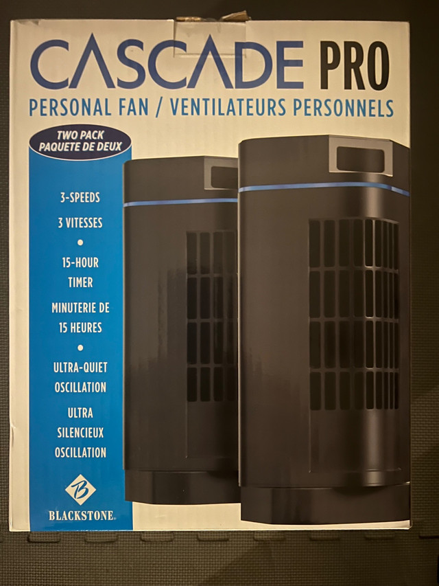 Cascade Pro mini personal fan 2 pack Heaters, Humidifiers