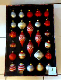 Red and Silver Ornaments