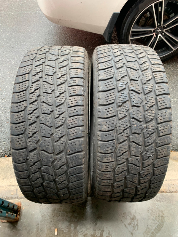 Pair of 275/55/20 M+S 117T Cooper Discoverer AT/W with 50% tread in Tires & Rims in Delta/Surrey/Langley