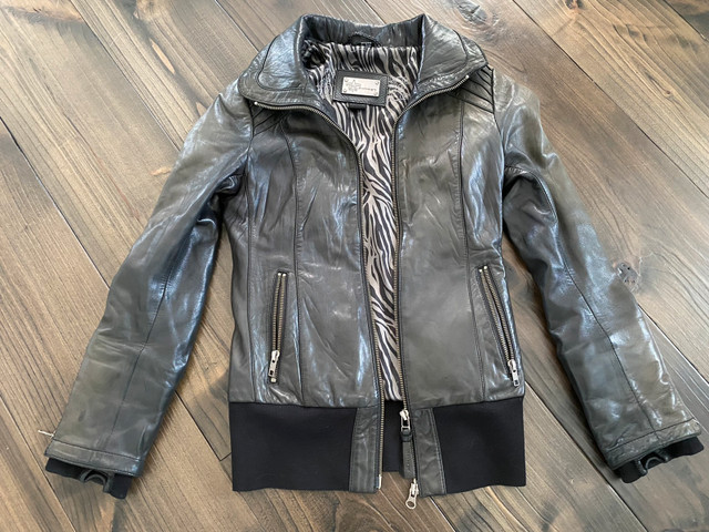 Mackage Lambskin Leather Jacket in Women's - Tops & Outerwear in City of Toronto