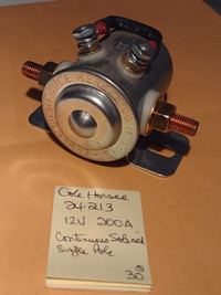 Cole Hersee 24213 12V 200A Continuous Duty Solenoid SPST