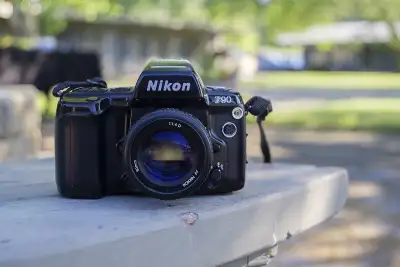 Nikon F90 with 35-80mm Lens, View more