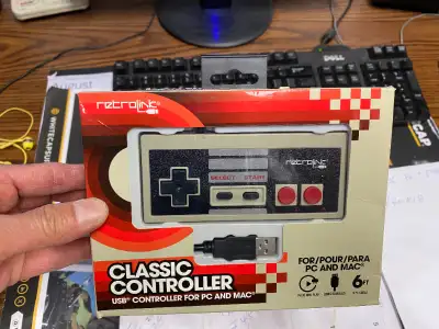 RETROLINK CLASSIC CONTROLLER FOR PC / MAC GAMES USB - Brand New Sealed