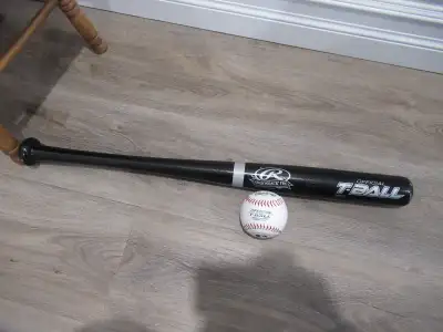 25" Wooden T-Ball Bat Rawlings Adirondack Pro & Soft Core Ball, View more