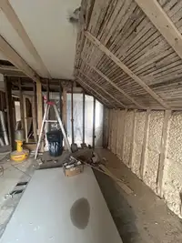 Interior demolition drywall and tiles 