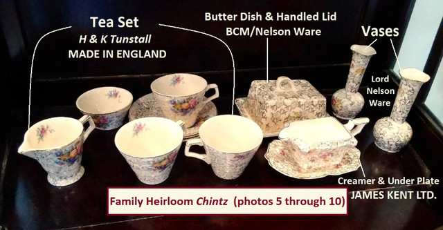 Loving Vintage Chintz Patterns (incl. a Rare Antique Baby Dish) in Arts & Collectibles in Oshawa / Durham Region - Image 4