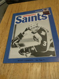 1987 Newmarket Saints program vs Rochester Americans AHL