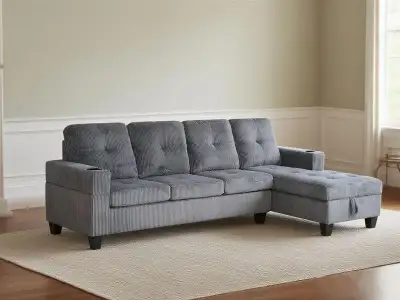 4 Seater Sectional Sofa – Comfortable & Stylish – Limited Stock, View more