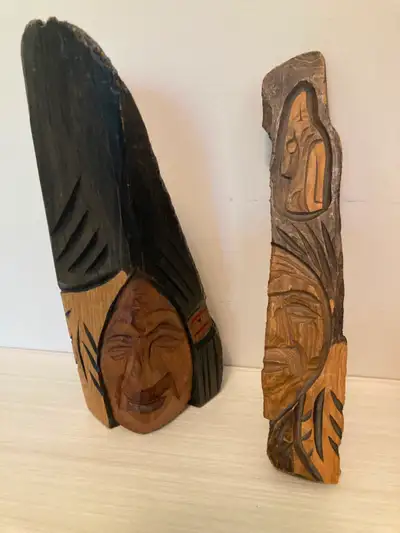 Native carvings by Wanik, View more