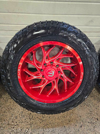 20" Fuel Rims with Falken Wildpeak At3 Tires 