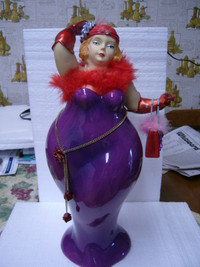 Rare Red Hat Society Lady Figurine