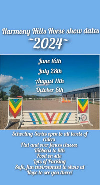 Local horse show dates for 2024