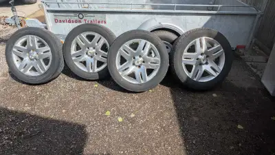 Chevy Impala 5x115 Rims on Dunlop Signature II 225/17/55r