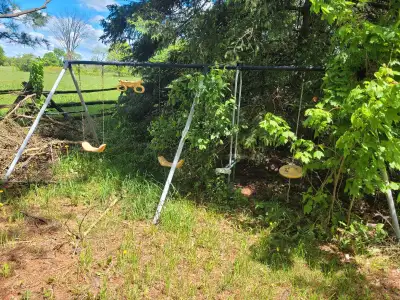 Kid's swingset free for the taking Must be able to pick up. I'm not sure how easily it will come apa...