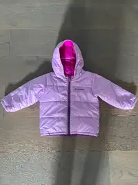Columbia girls pink Re silver spring jacket 18-24M Ret $179