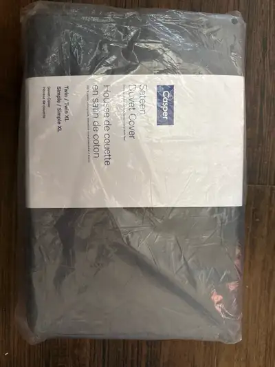 Casper Sateen Duvet Cover Twin /Twin XL 100% cotton Brand new
