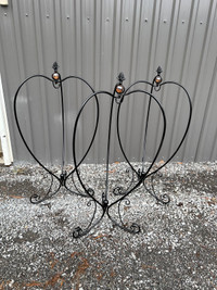 Set of 3 metal plant stands 
