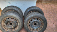 225/60r16 Winter tires on rims 