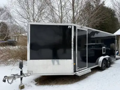 2023 PJ EasyHualer Cargo Trailer - All Aluminumn Snowmobile Trailer/ATV Trailer Ride on / Ride Off I...
