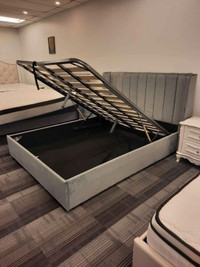 Hydraulic Gas Lift Up Storage Bed | King Bed Frame | Queen Bed |