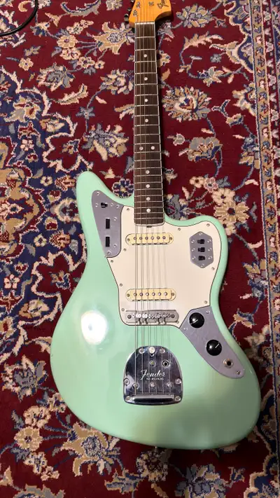 Fender American Original Series Jaguar. Has a few dings, see pics. Equipped with a mastery bridge. P...