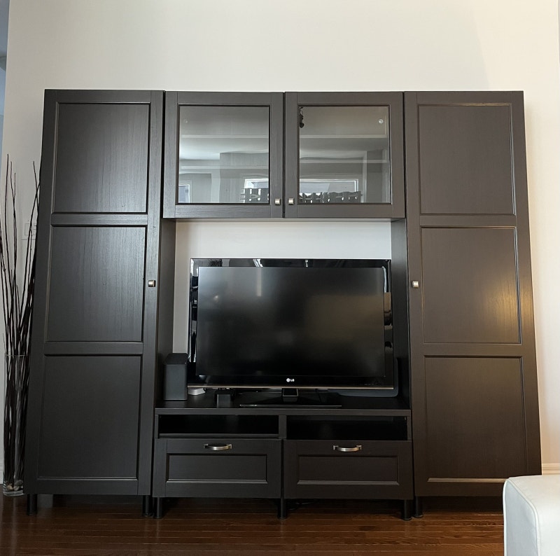 IKEA Besta Wall Unit and TV Stand (TV and Speaker not included) TV